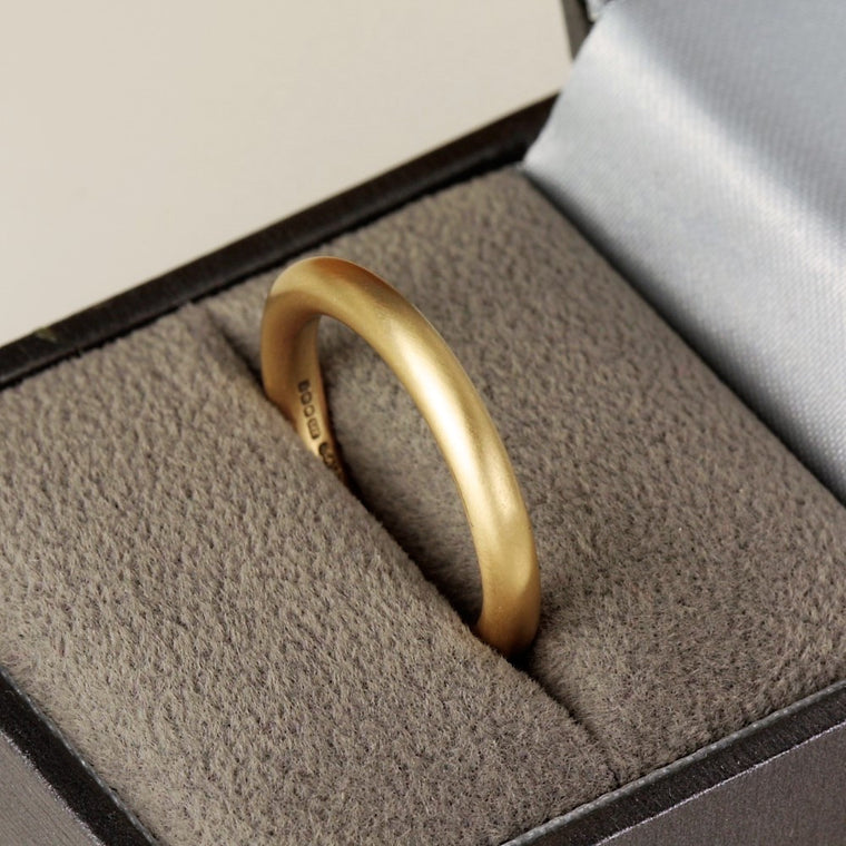 Thick chunky mens solid gold halo wedding ring