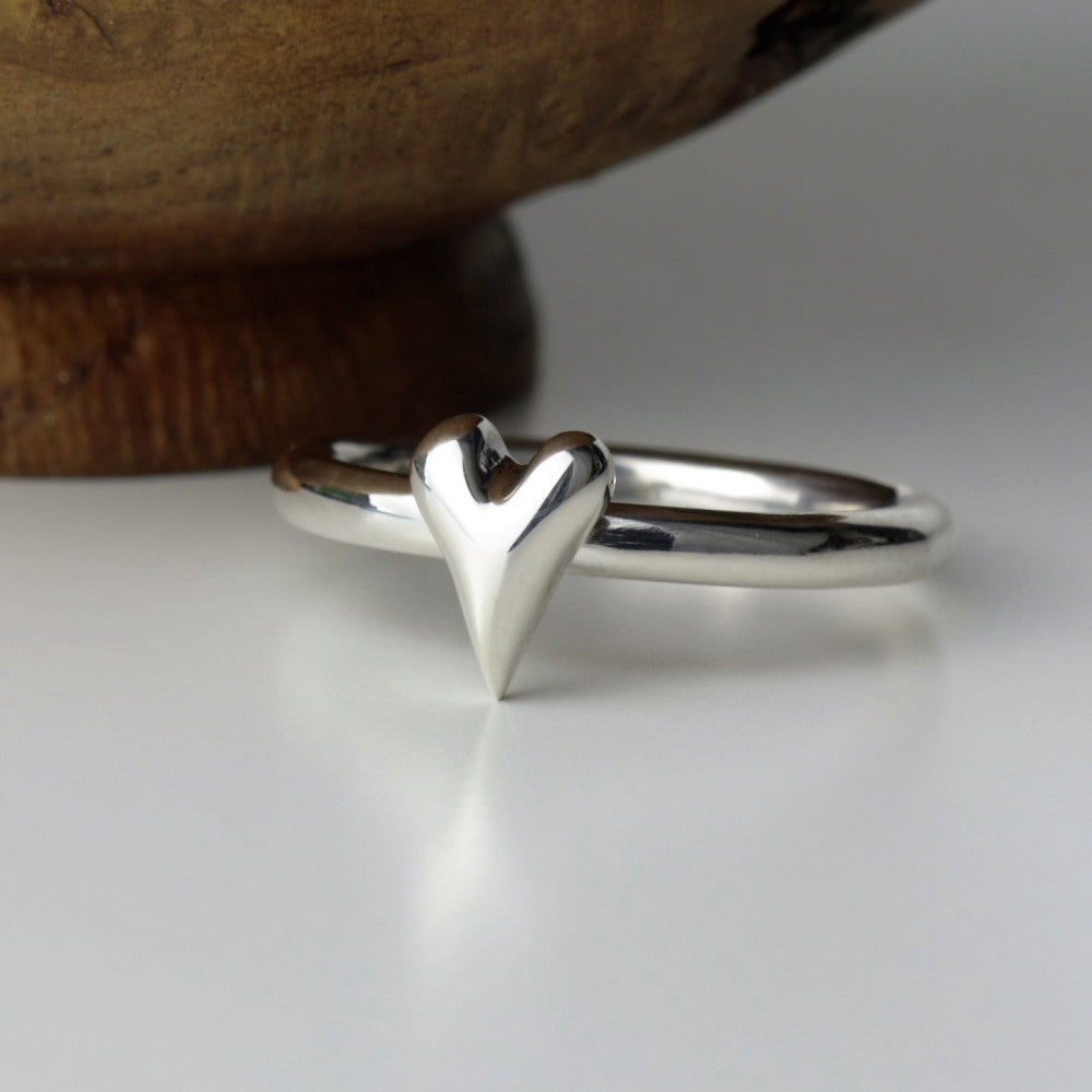 sterling silver wild at heart handmade ring