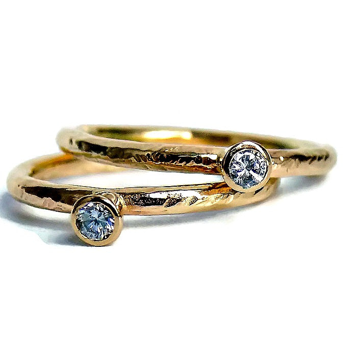 Designer gold diamond handmade unique engagement ring