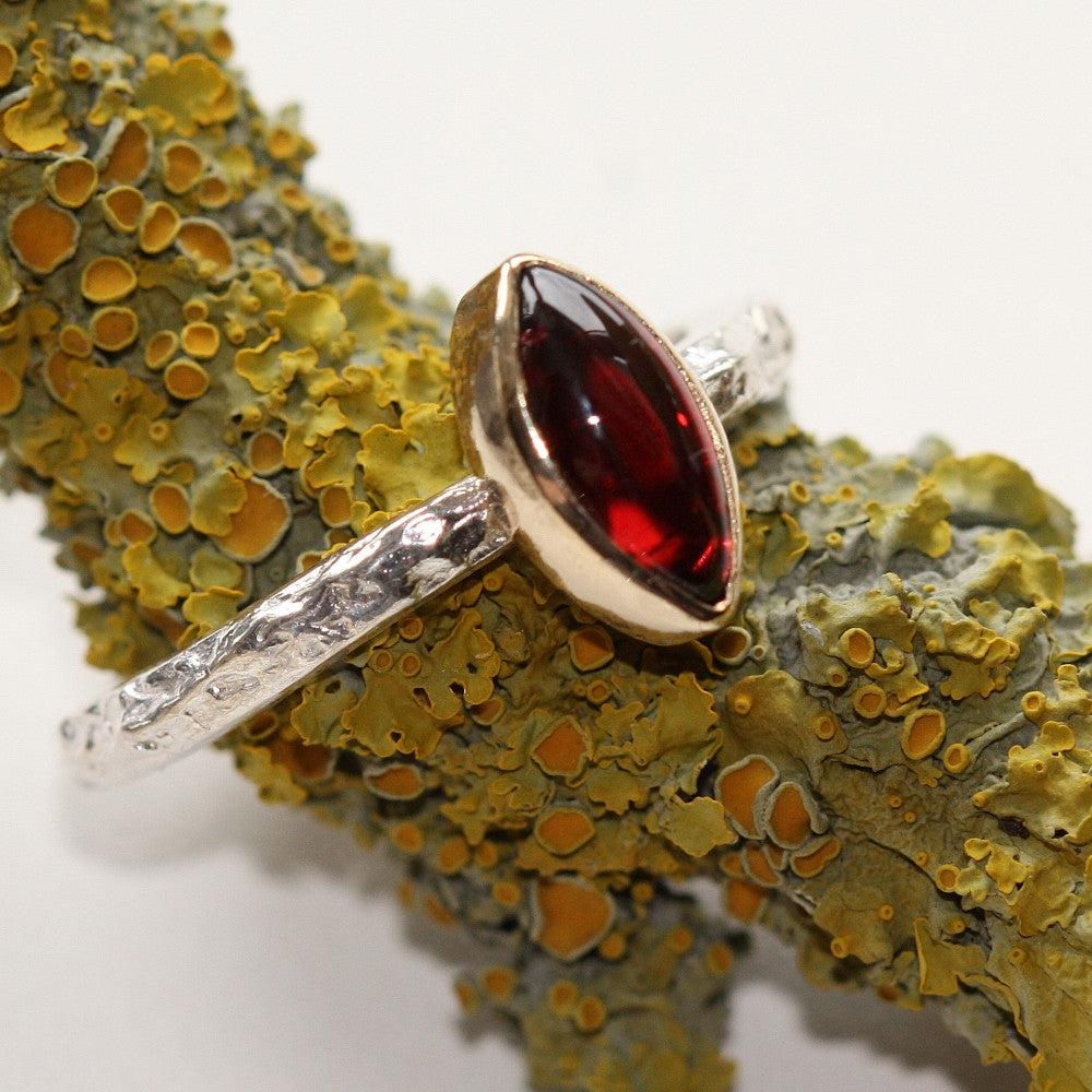 Marquise Garnet Treasure Ring