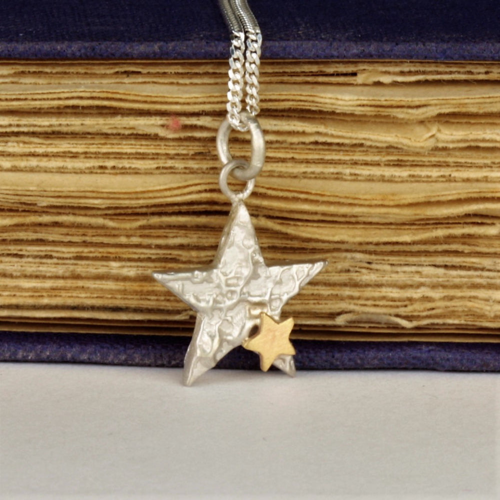 Luna Silver & Gold Star Necklace
