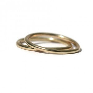Gold  Single Stack Rings